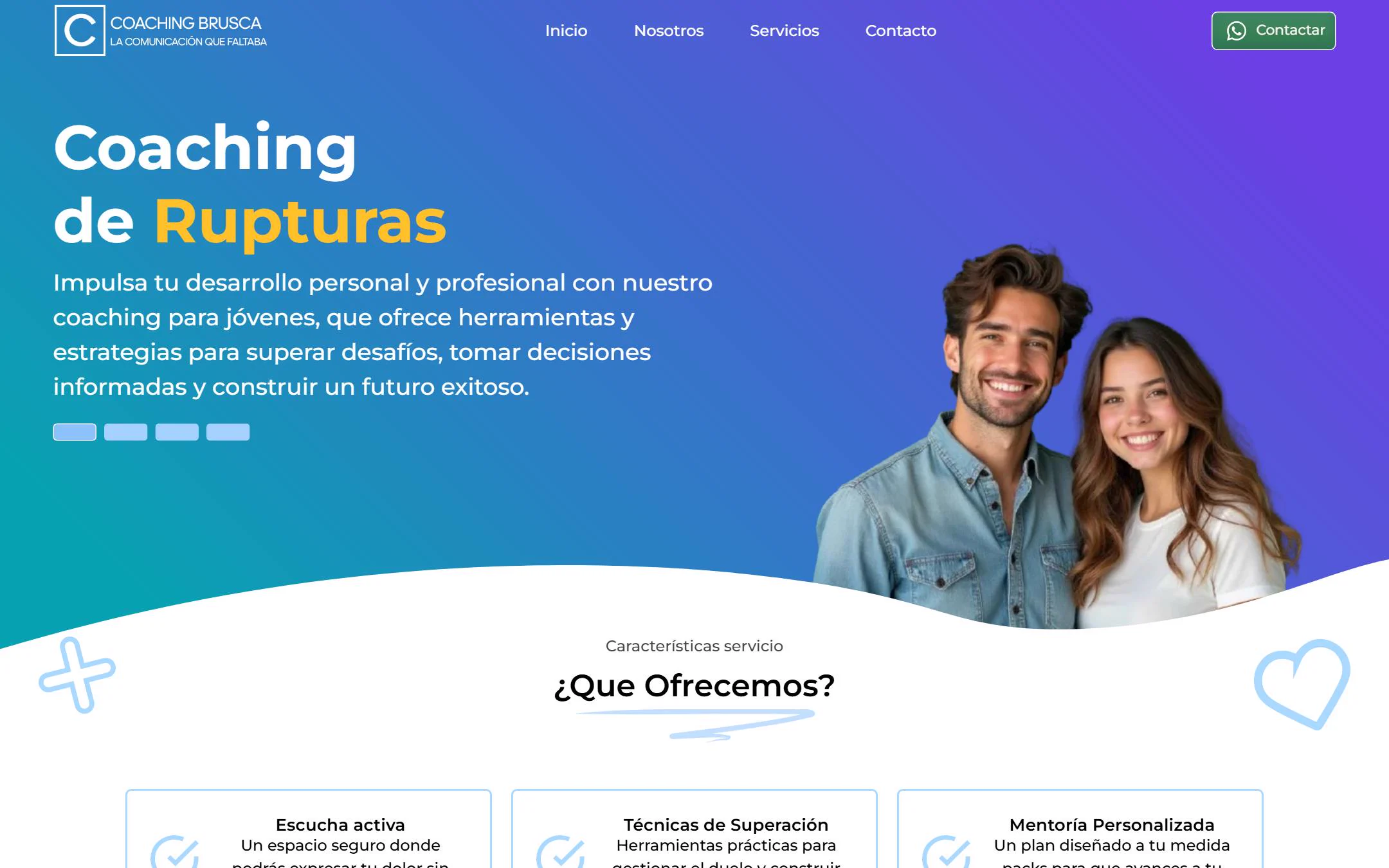 Coaching Brusca — Landing page